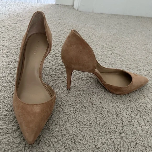 Ann Taylor Shoes Ann Taylor Azra Suede Pumps Posh Camel Poshmark